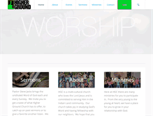 Tablet Screenshot of highergroundchurch.com